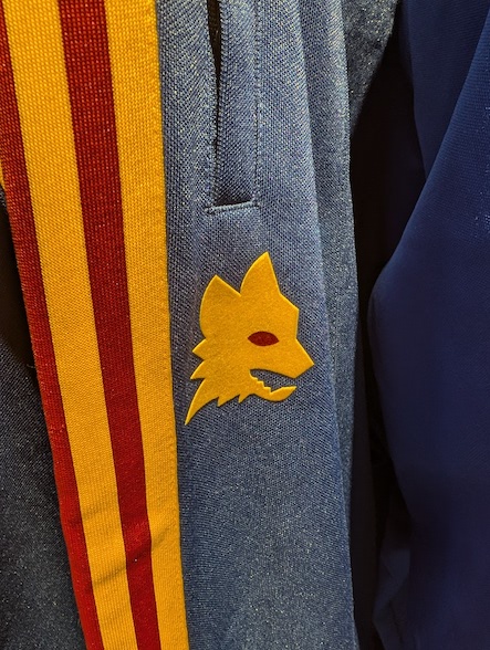 AS Roma tracksuit, a reissue of their 1993 design