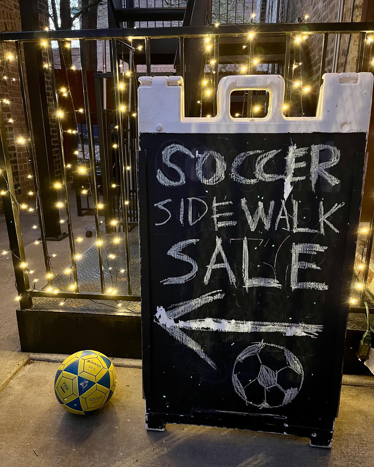 Soccer Sidewalk Sale