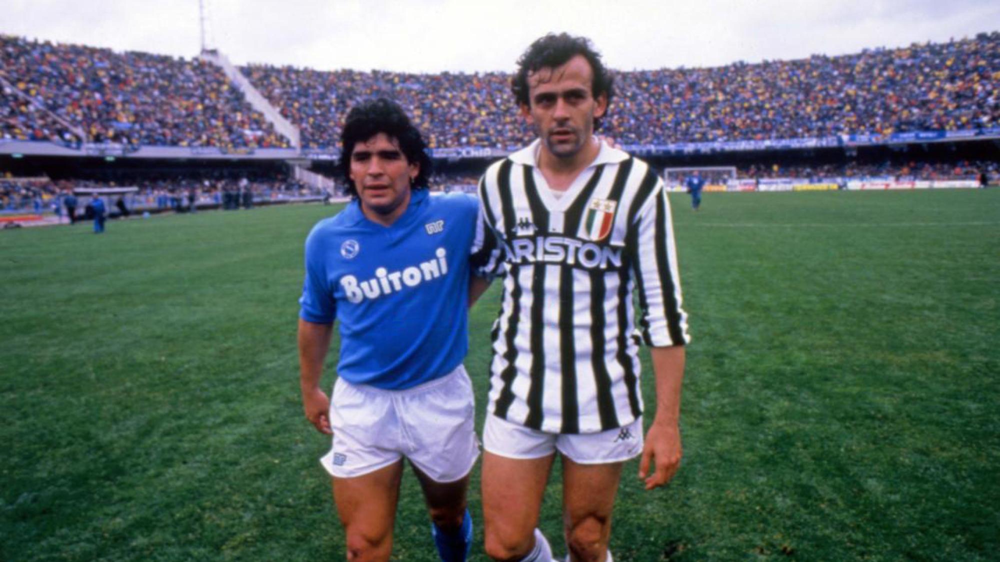 Michel Platini & Maradonna